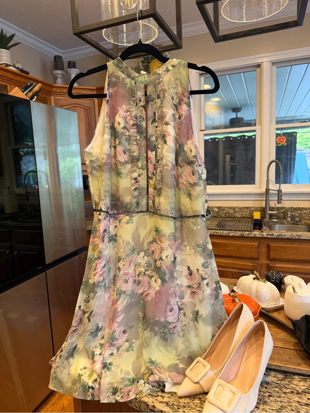 Guess made in Italy Pastel Floral Sleeveless Mini Dress
